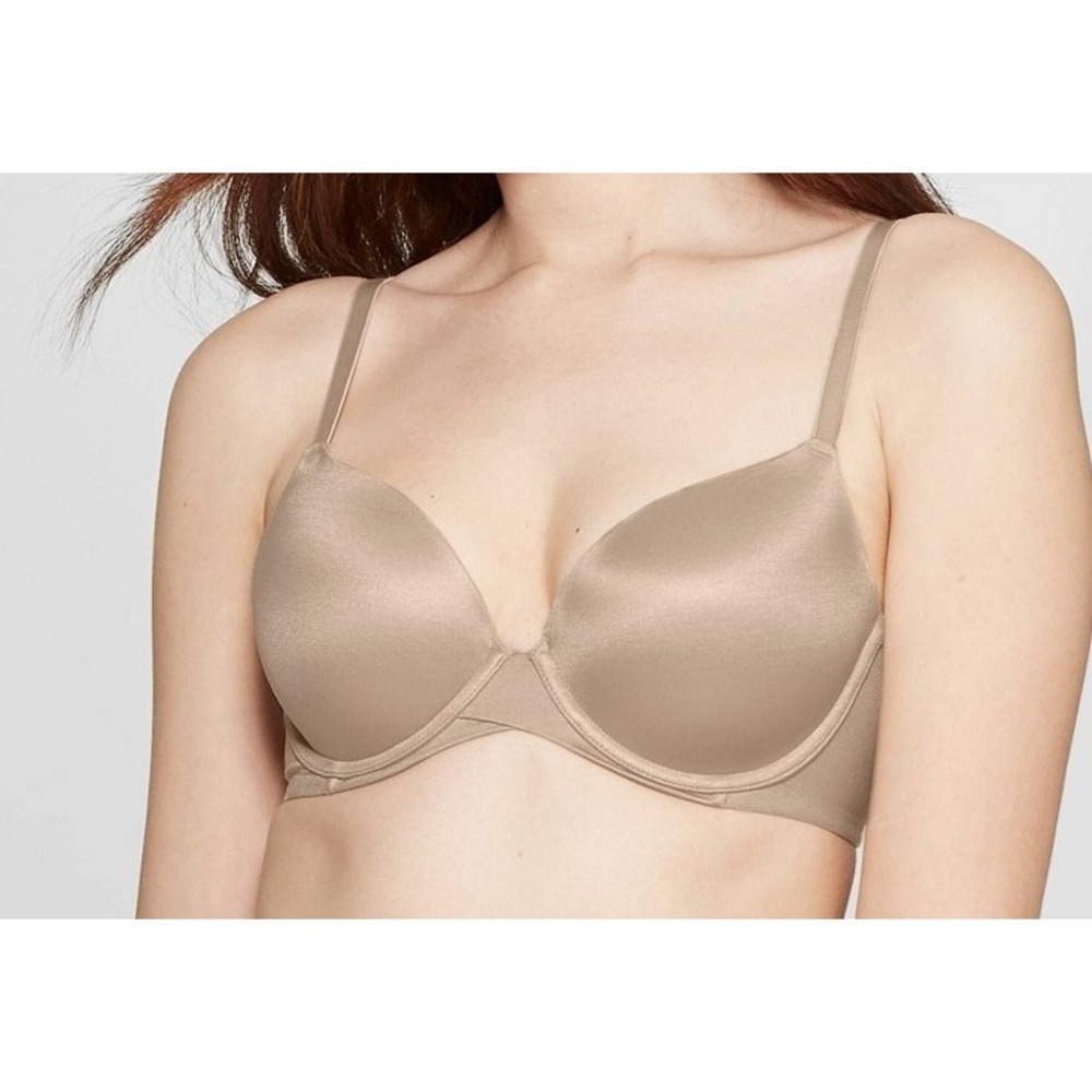 Auden Icon Full Coverage Lightly Lined T-Shirt Bra Womens 40C Beige Target NWT